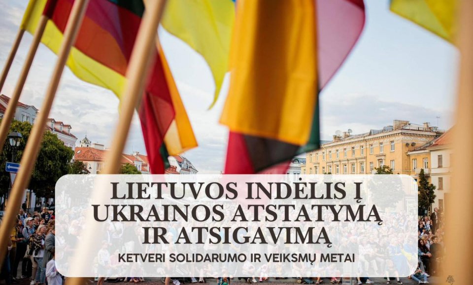 Lietuvos indėlis į Ukrainos atstatymą ir atsigavimą. Ketveri solidarumo ir veiksmų metai 
